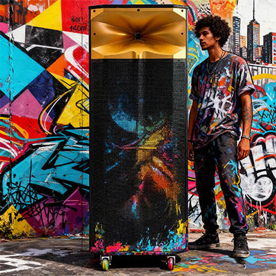 10x2 Outdoor Speaker - Waterproof Bluetooth Speaker