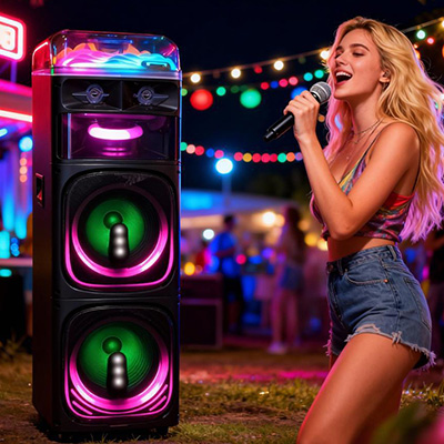 10x1 Portable Speaker - Battery Powered Speaker